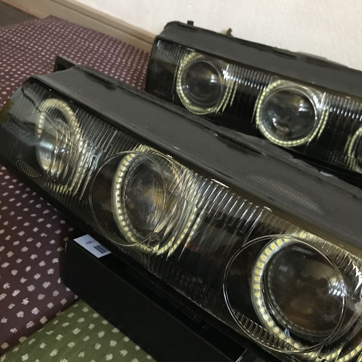 シルビア 日産 ヘッドライト S13 純正 左右セット 左右 l 3連 おまけ 
