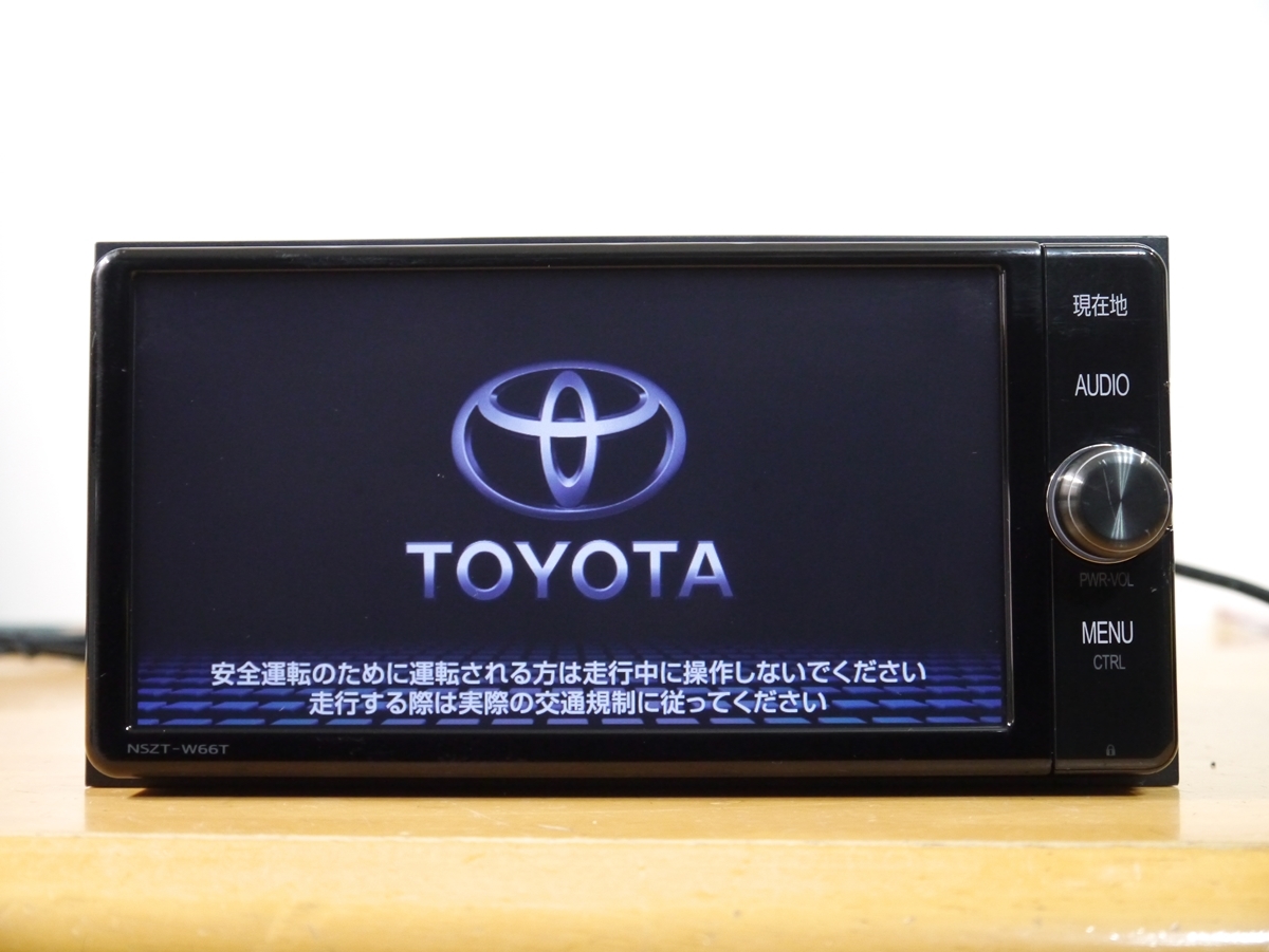 NSZT-W66T ナビ TVフルセグ CD DVD Bluetooth TOYOTA純正 NSZT-W66T【新品アンテナ付き】2016年モデル フルセグ CD-R