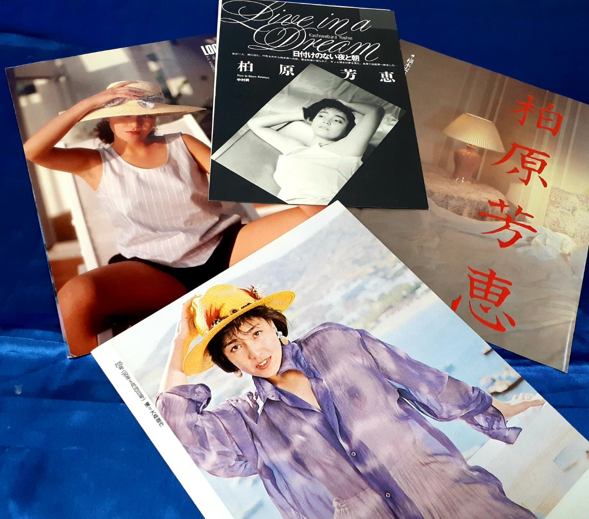 ◎08【 柏原芳恵 】切り抜き 16P 当時グラビア昭和アイドル歌手貴重雑誌お宝スクープ記事 かしわばらよしえ