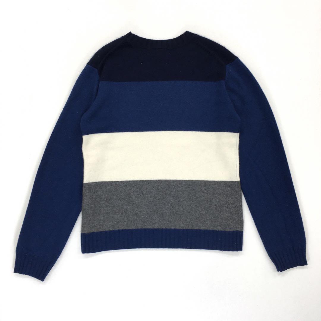LACOSTE ラコステ マルチカラークルーニット セーター ボーダー