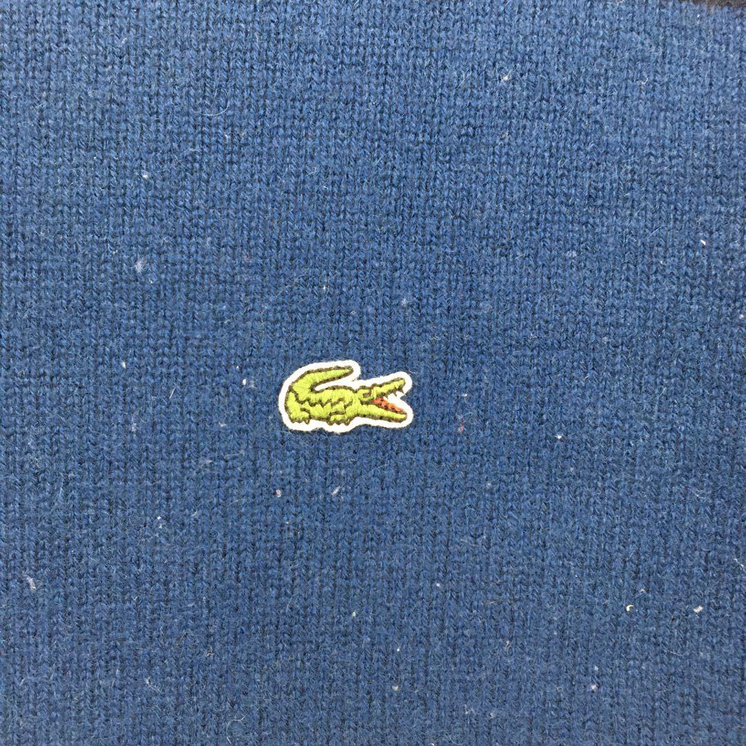 LACOSTE ラコステ マルチカラークルーニット セーター ボーダー