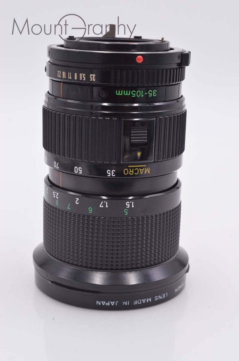 希少 美品 Canon New FD 35-105mm f3.5 35-105mm FD Canon F3.5 New CANON : - Lens f⁄3.5 Zoom Optics