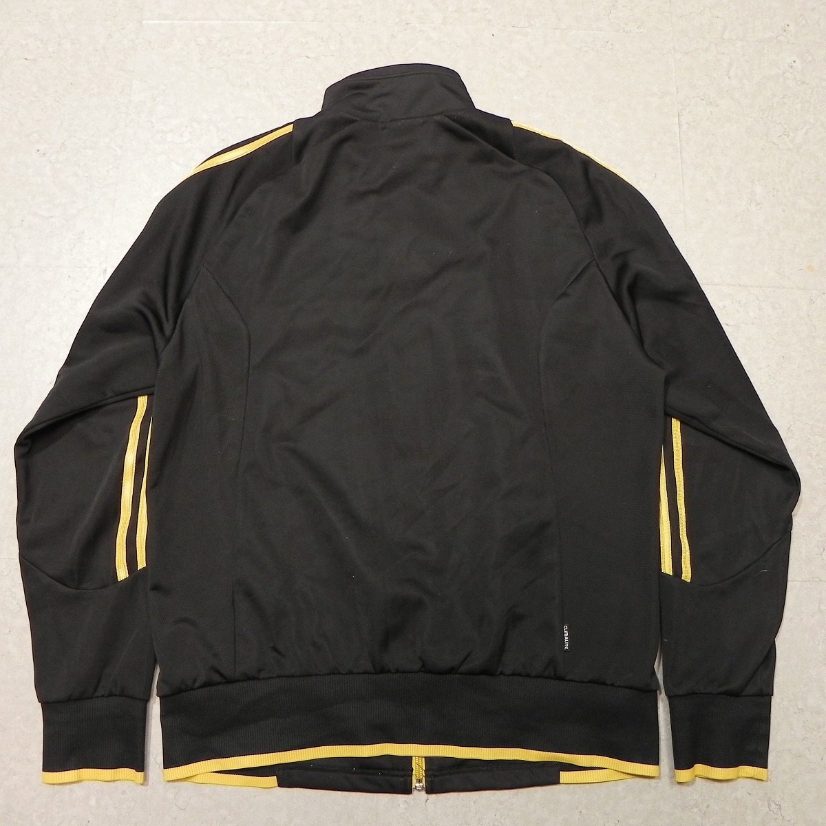 adidas climalite セットアップ ジャージ メンズL アディダス 黒×金 