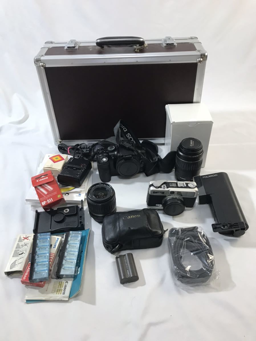 1000円~■★動作未確認★Canon EOS Kiss Digital demi EE17 18-55mm 55-200mm デジタルカメラ フィルムカメラ まとめ★okoy2110415★t7496