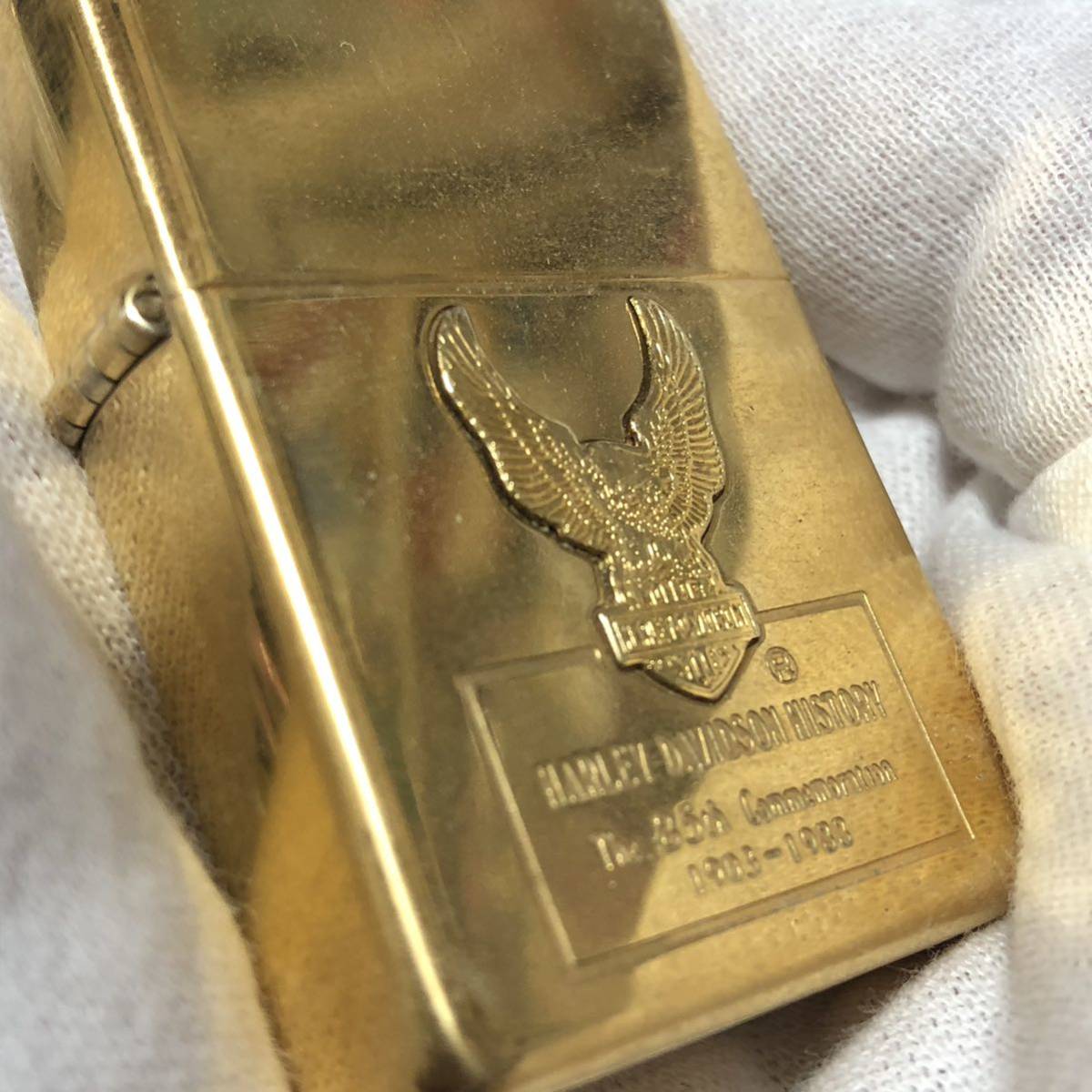 新品保管品3◇ZIPPO ジッポ 1989年 HARLEY DAVIDSON 85周年 ハーレー 