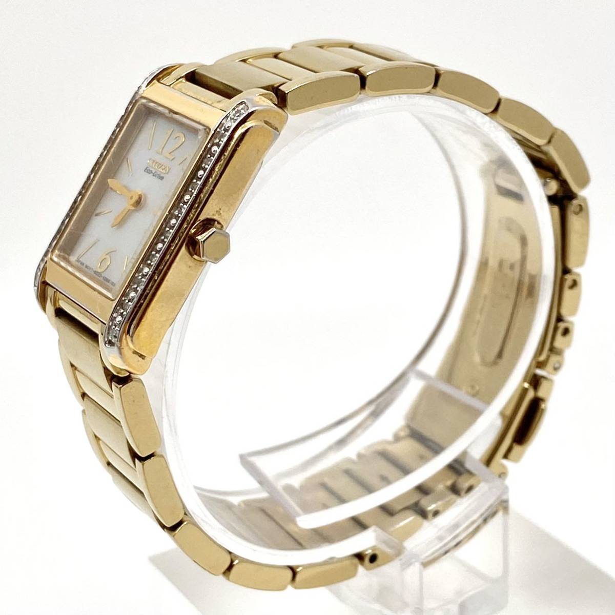 エコドライブ CITIZEN ソーラー レディース 稼働⁄美品 革 CITIZEN エコ 