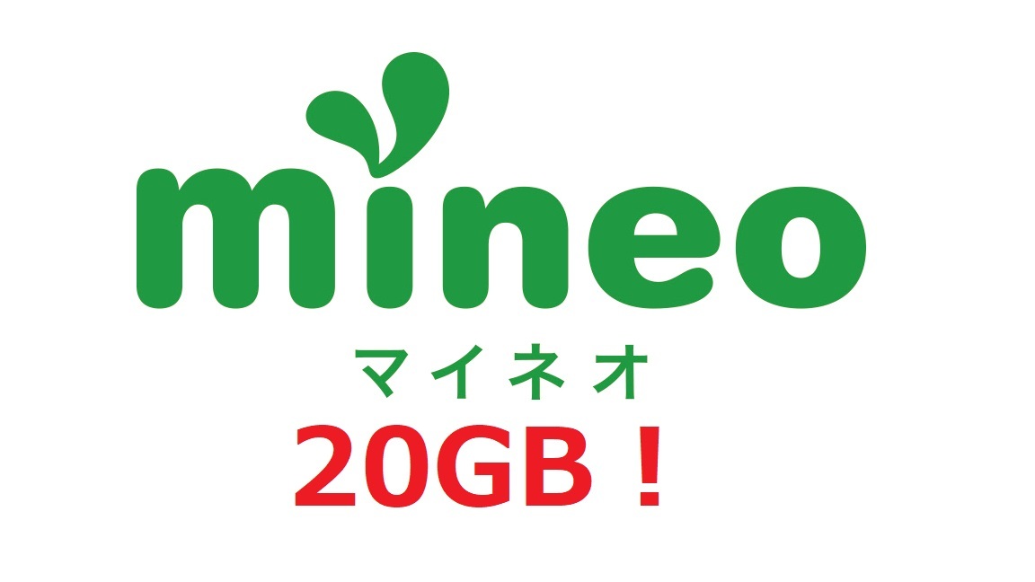 【即決匿名】mineo マイネオ　パケットギフト約20GB(9999MB×2)_1