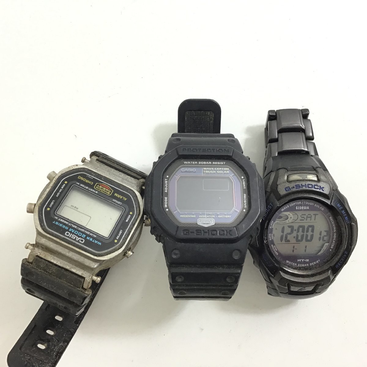 CASIO　G-SHOCKなど　カシオ　腕時計　3点セット【同梱不可/時計類/売り切り/オキモト09-06】