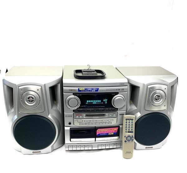 【希少】aiwa XR-H220MD スピーカー おすすめ aiwa アイワ XR-H220MD MD/CDステレオシステム CX-NH220MD