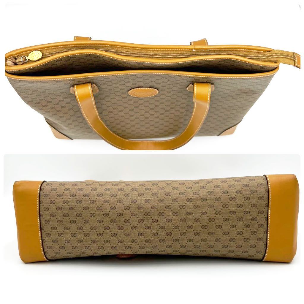 1円】GUCCI グッチ トートバッグ ハンドバッグ マイクロGG柄 インター 