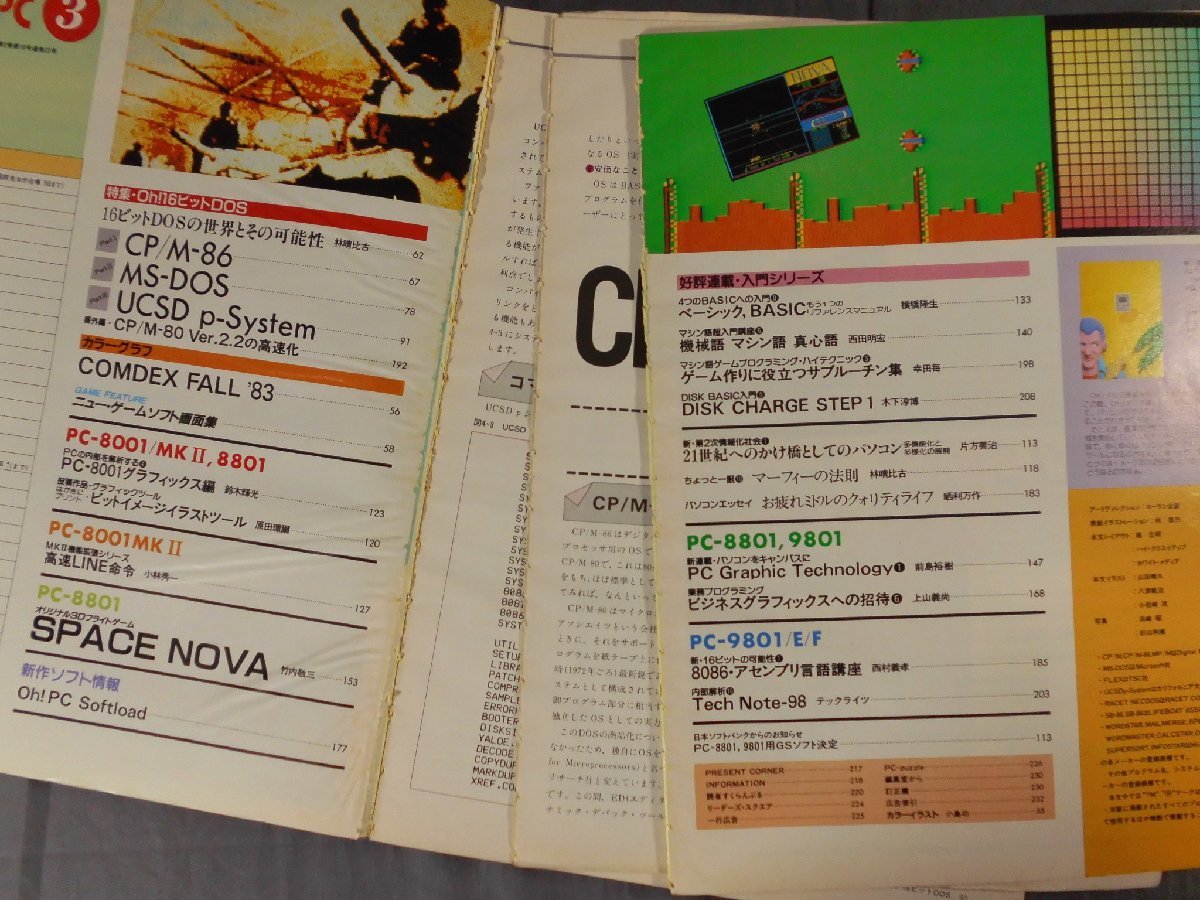 0B4A5 Oh! PC オー！ピーシー 1984年1月～12月号 揃い12冊セット