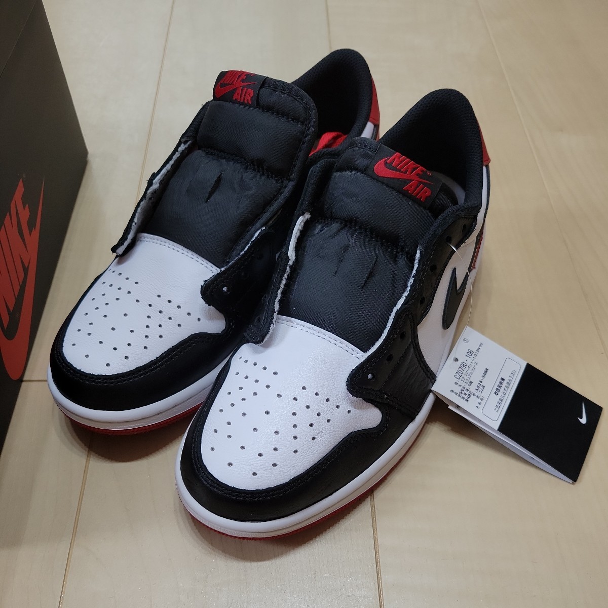 ☆未使用NIKE AIR JORDAN 1 LOW OG BLACK TOE 26cm | VAILLANT.TECH