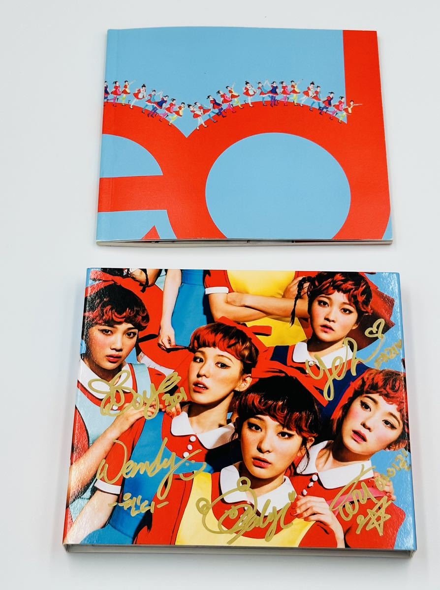 redvelvet サイン　直筆　写真 Red Velvet 「The Red 」メンバー全員直筆サイン入りアルバム Red