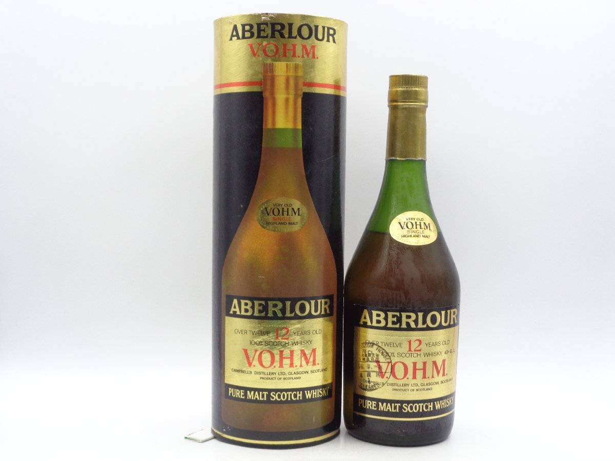 ABERLOUR VOHM 12年 アベラワー 12年 スコッチ ウイスキー 箱入 未開封