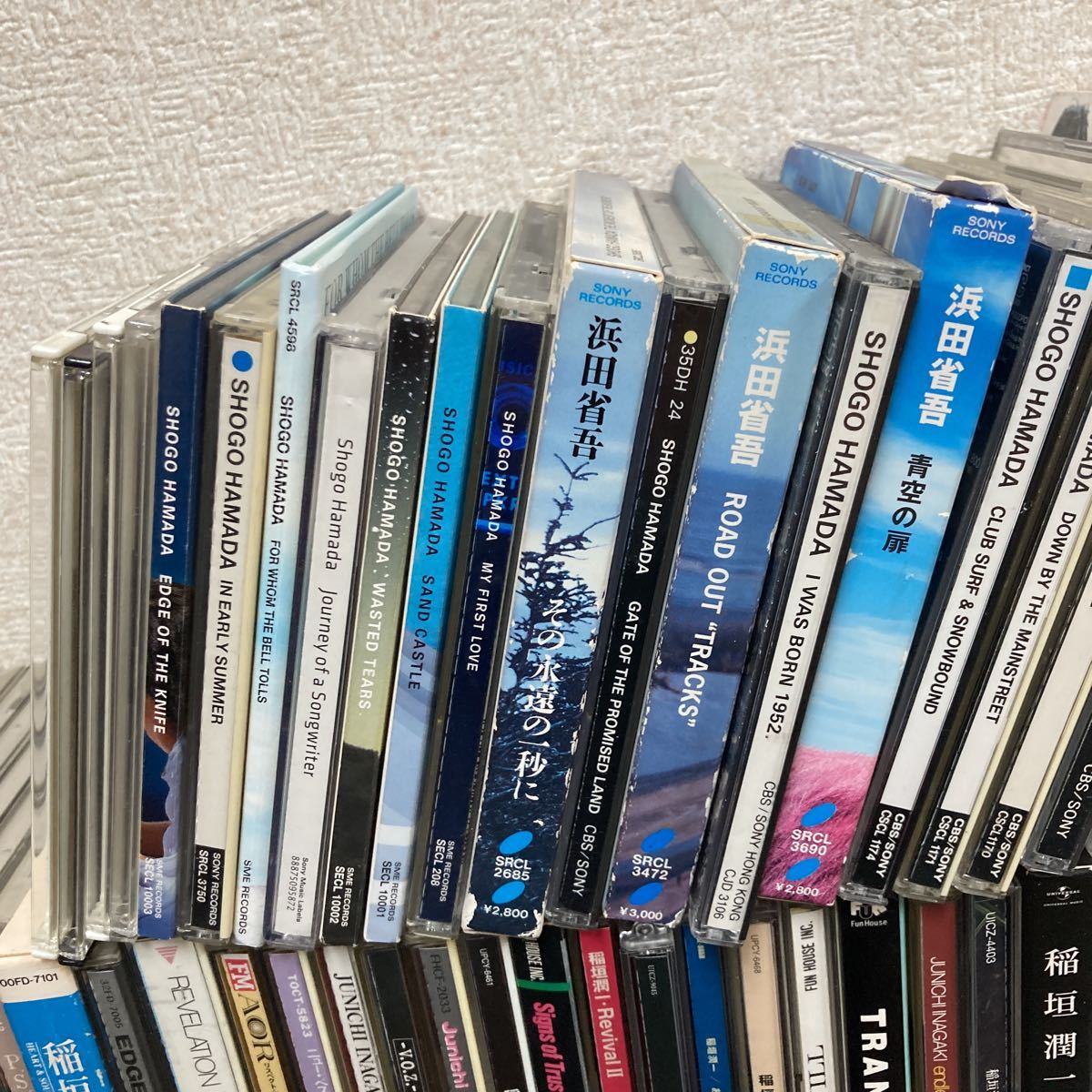 中古品 現状渡し 長期保管品 CD まとめ 売り 浜田省吾、稲垣潤一、新井