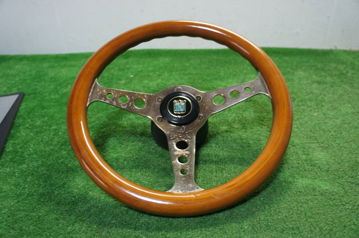希少 当時物 ウッドハンドル ウッドステアリング 33cm 旧車 USDM