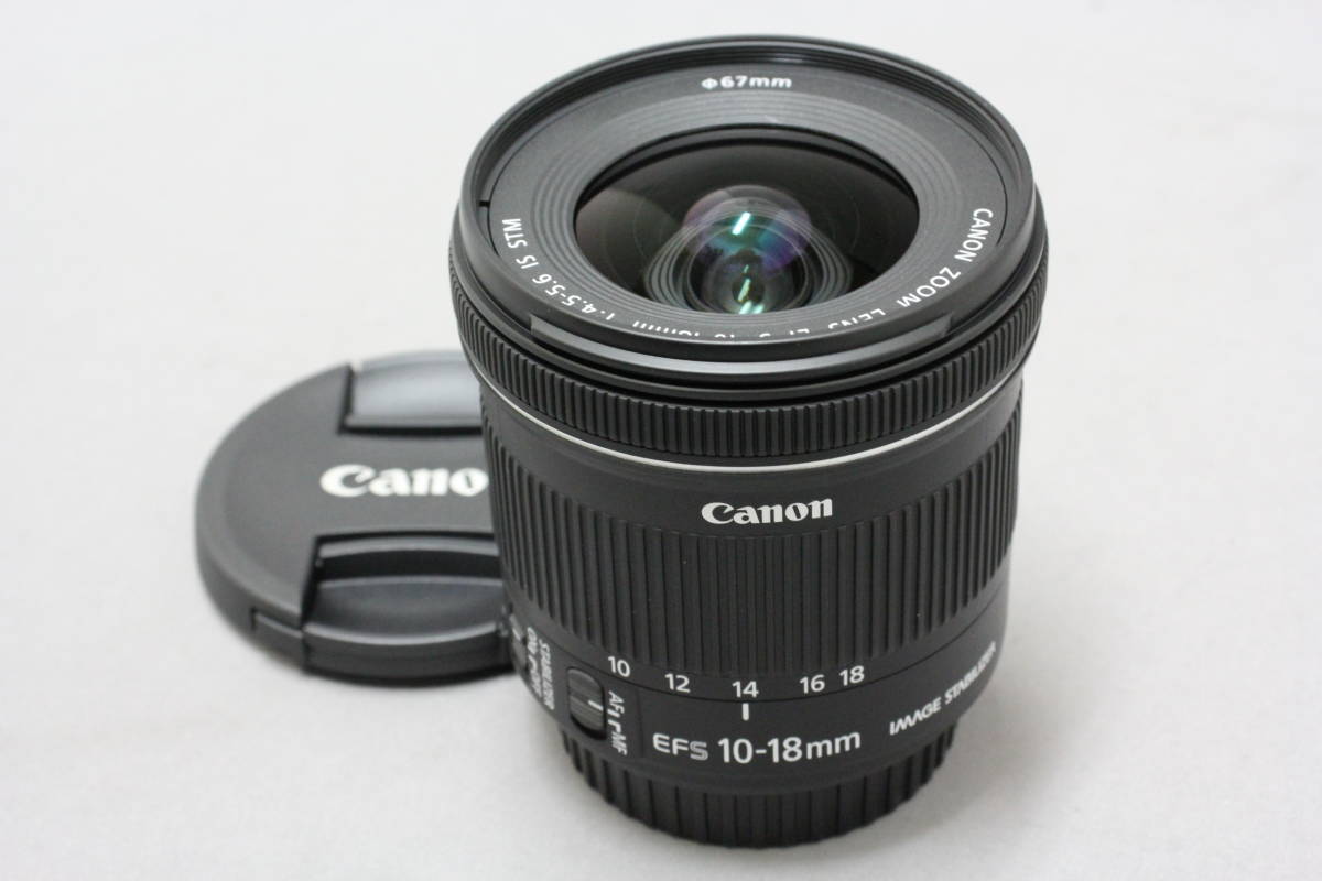 ■アキバカメラ■　No.057 キヤノン（Canon）　EF-S 10-18mm F4.5-5.6 IS STM　並品ですかね！？