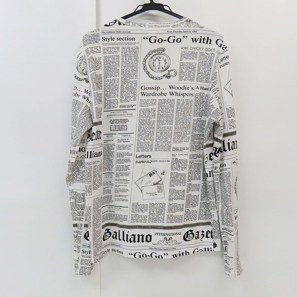 ☆JOHN GALLIANO/ジョンガリアーノ 英字プリント ロングシャツ