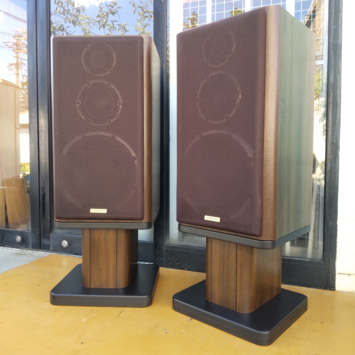 簡易動作確認済 ONKYO スピーカースタンド付 D-77XG AS-77XD