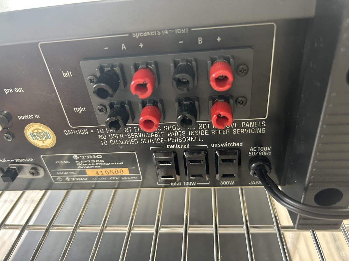 ☆ TRIO トリオ KA-7300D アンプ 中古 TRIO トリオ KA-7300D 音響機器