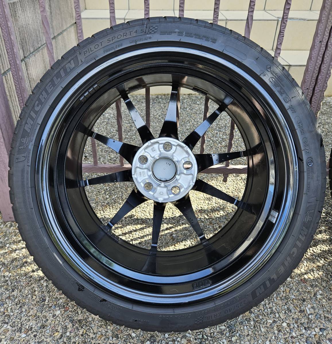 【美品】GRヤリス RZハイパフォーマンス 純正鍛造ホイール&タイヤ 18inch 8J PCD:114.3 5穴 ミシュラン 225/40R18_2