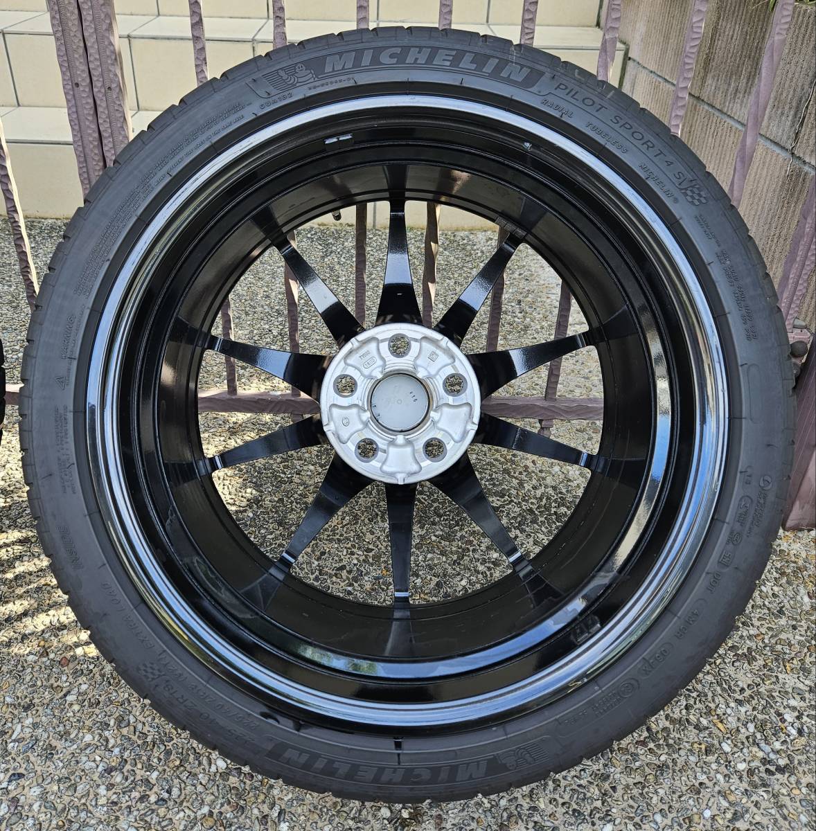 【美品】GRヤリス RZハイパフォーマンス 純正鍛造ホイール&タイヤ 18inch 8J PCD:114.3 5穴 ミシュラン 225/40R18_4