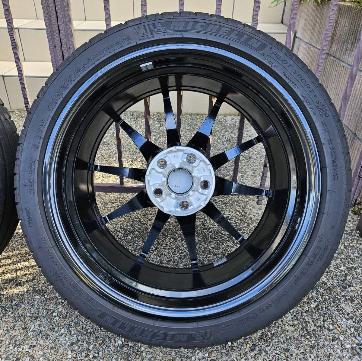 【美品】GRヤリス RZハイパフォーマンス 純正鍛造ホイール&タイヤ 18inch 8J PCD:114.3 5穴 ミシュラン 225/40R18_8