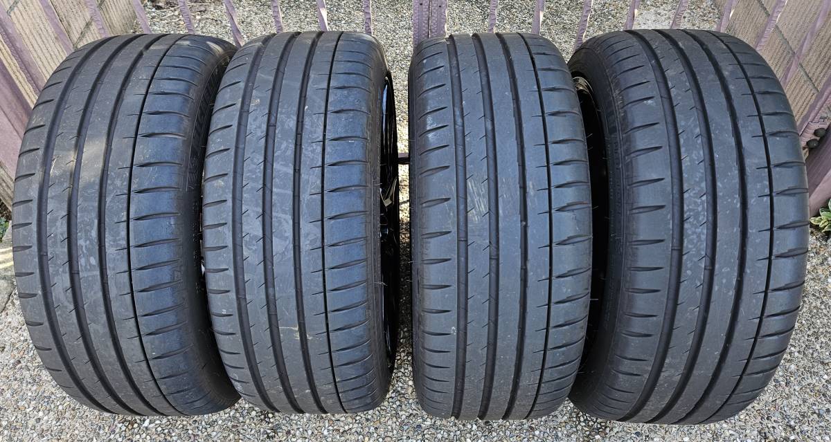 【美品】GRヤリス RZハイパフォーマンス 純正鍛造ホイール&タイヤ 18inch 8J PCD:114.3 5穴 ミシュラン 225/40R18_9