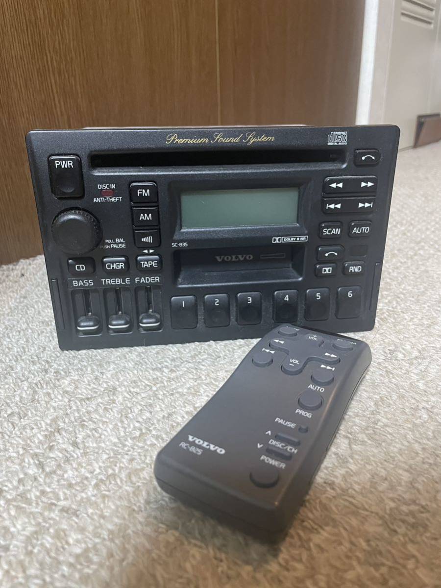 ボルボ 2026年最新Yahoo!オークション HU-850 2026年最新 CD／MD／AM・FMラジオ XC70 ボルボ850 純正　CDラジカセ