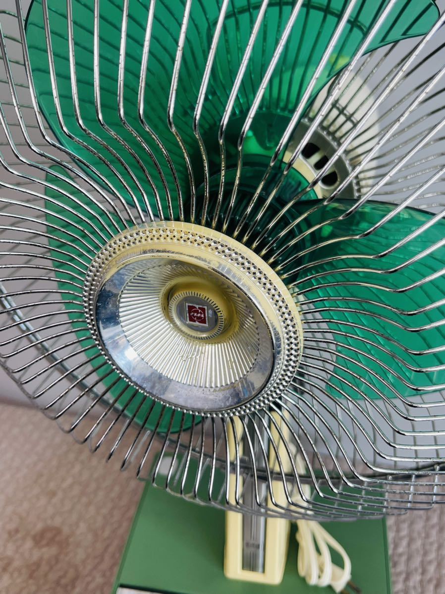 昭和レトロ 卓上扇風機 ナショナル F-20FL アンティーク 羽根経20cm