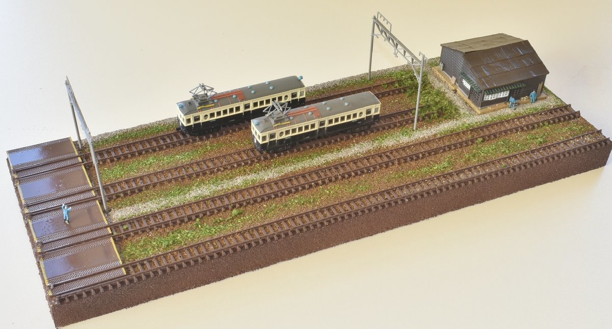 37×26cm Nゲージ用 鉄道ジオラマ展示台 車両展示台 鉄道模型 HOゲージ