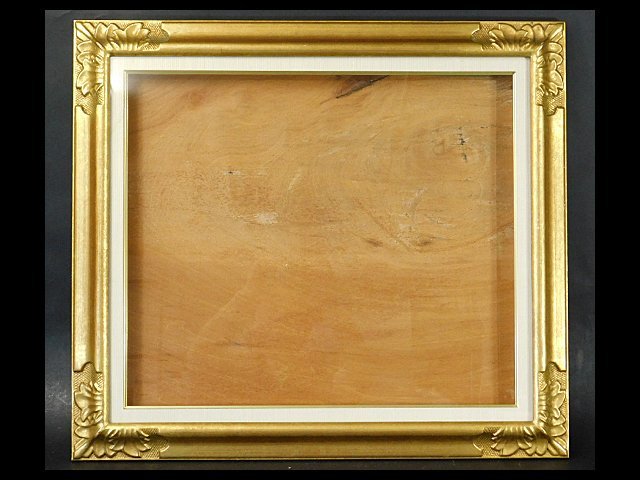 F4サイズ対応油彩額 ゴールドブラウン 空額 木製額 額縁 アート