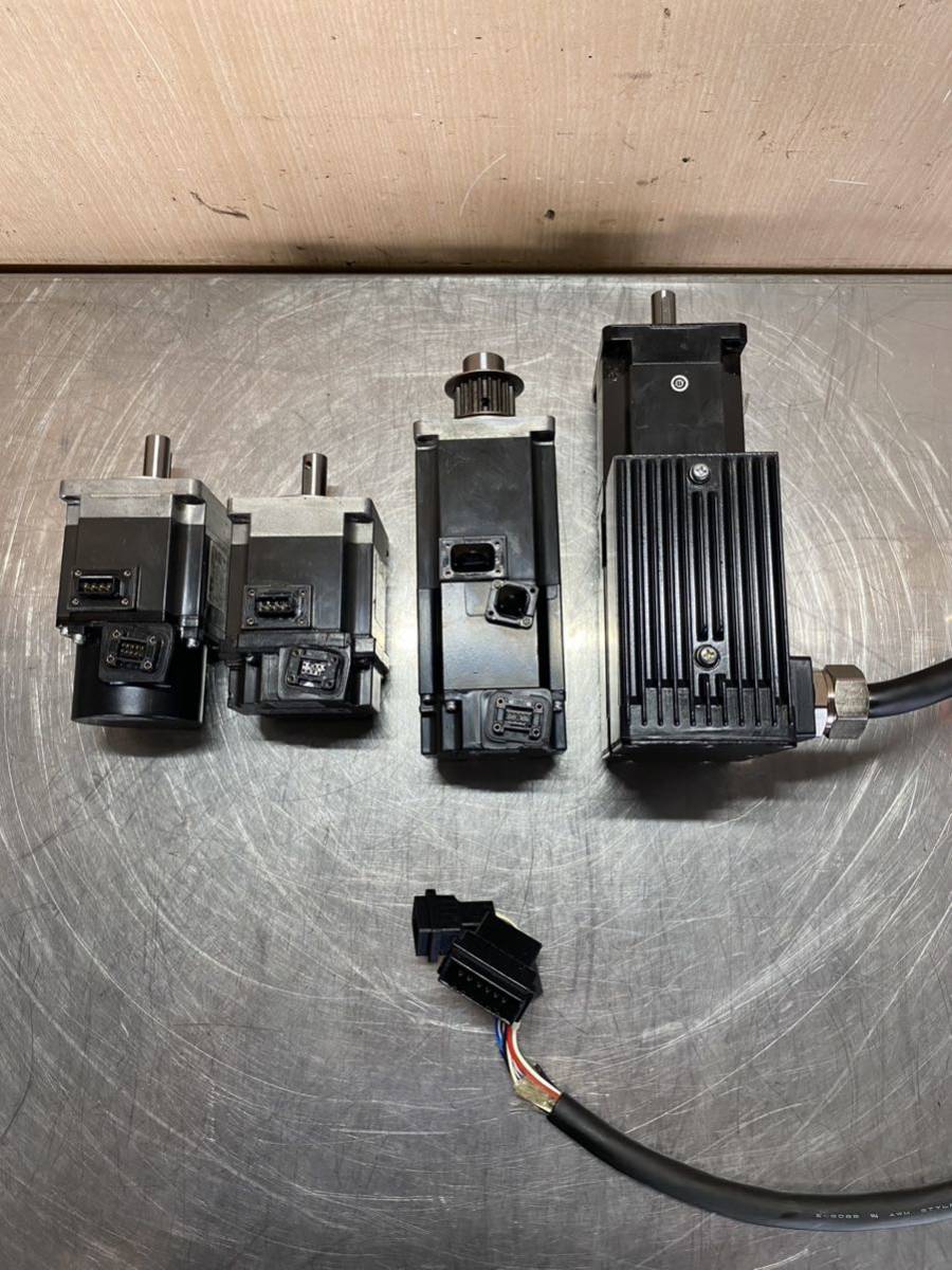 MITSUBISHI 三菱 INTELL I GENT SERVO HS-MF23EXV-S2(AC SERVO MOTOR HS-MF23-S2B)/ HF-KP43B-S990/ HF-KP23JK-S9/HF-KP23JK-S11(4 セット