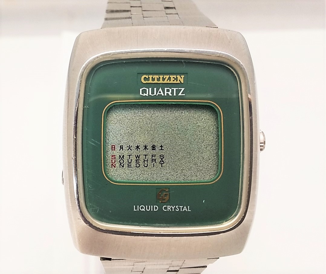 時計 CITIZEN QUARTZ LIQUID CRYSTAL 4-095405 Y メンズ ジャンク 