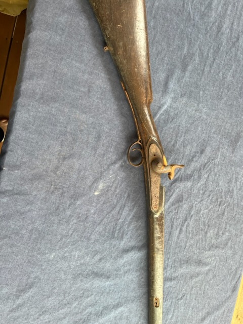 古式銃の銃床　ゲーベル銃？