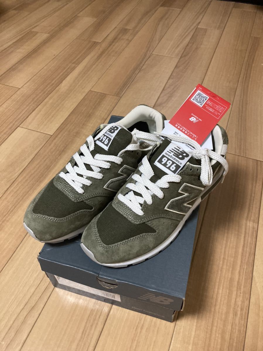 Newbalance　スニーカー　ニューバランス　24.5 カーキ　希少　人気色　レア　スウェード　cm996