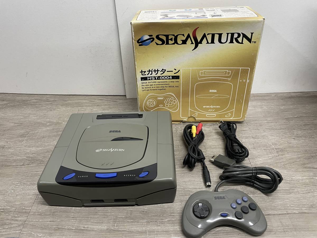 ☆ SS ☆ セガサターン 本体 HST-3210 動作品 状態良好 コントローラー 