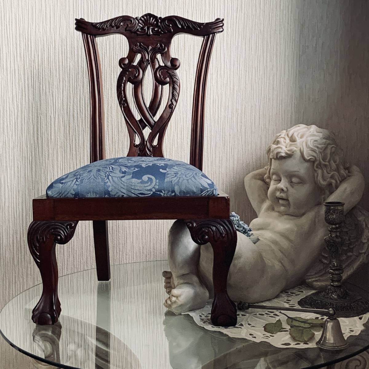 ドールチェアー　ビスクドール　人形　ぬいぐるみ　椅子　インテリア　小物　椅子　いす　イス