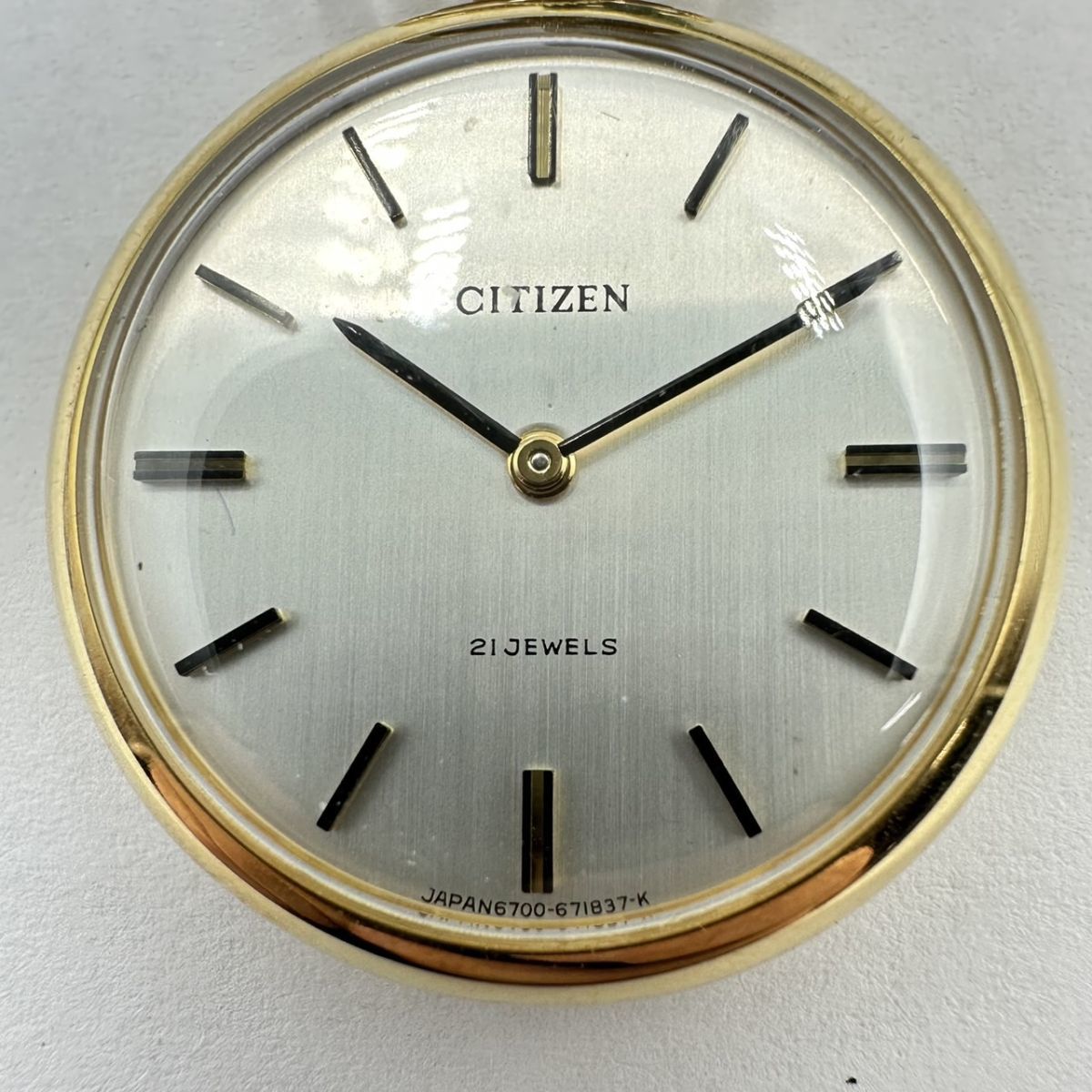 Z123-ST1-447 ☆ CITIZEN シチズン 6700-671837 懐中時計 ポケット