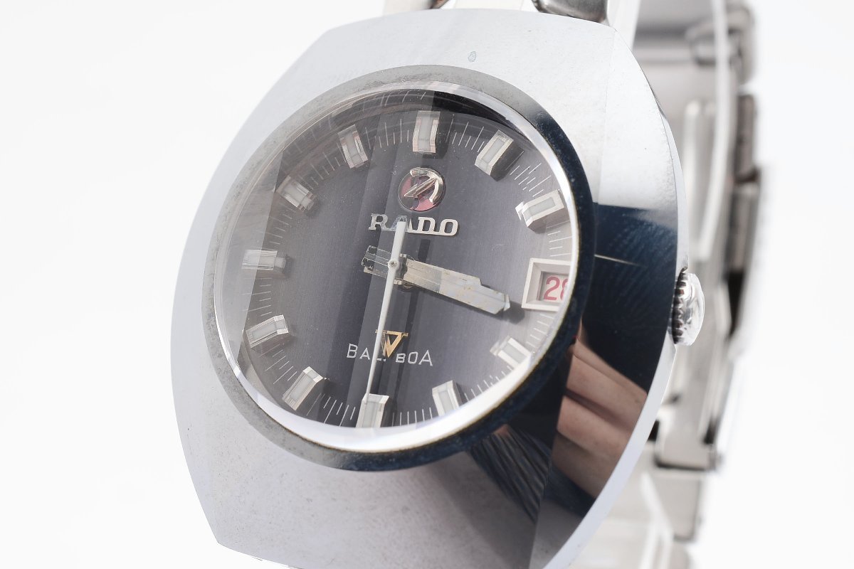 稼働品 ラドー バルボア デイト 自動巻き メンズ 腕時計 RADO ラドー 