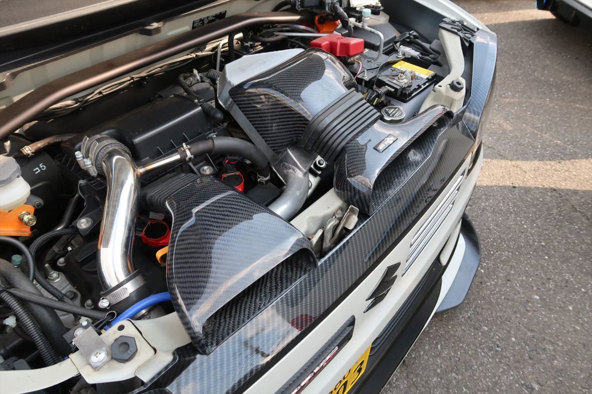 G-monster HA36S用　エアーインテークダクト FRP　オートクラフト製　アルトワークス　ラムエアー_2