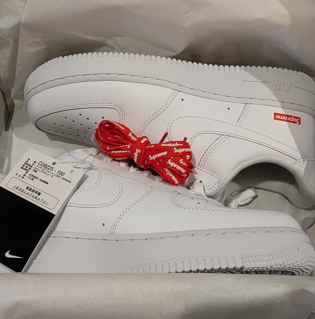 ナイキ エアフォース1 LOW SP ホワイト NIKE AIR FORCE SUPREME CU9225 