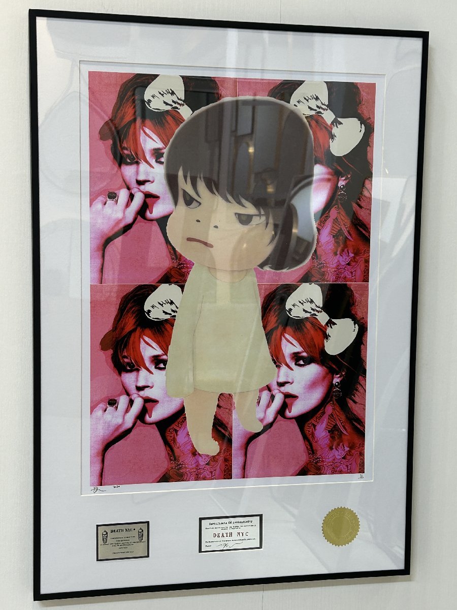 DEATH NYC 額付き 世界限定100枚 アートポスタ 奈良美智 NARA 