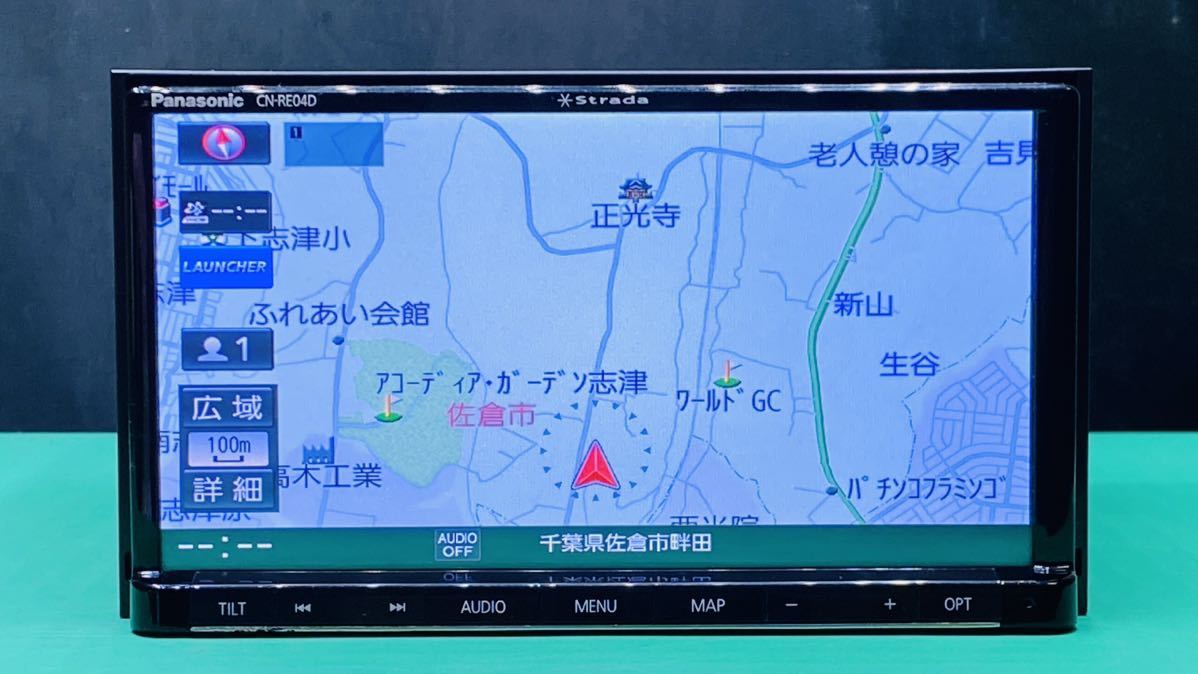 パナソニックメモリーナビ ナビCN-RE04D地図データ2017年チェック ok