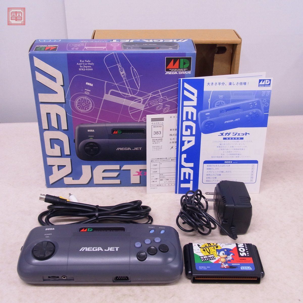 SEGA メガドライブ メガジェット 箱 説明書 ハガキ