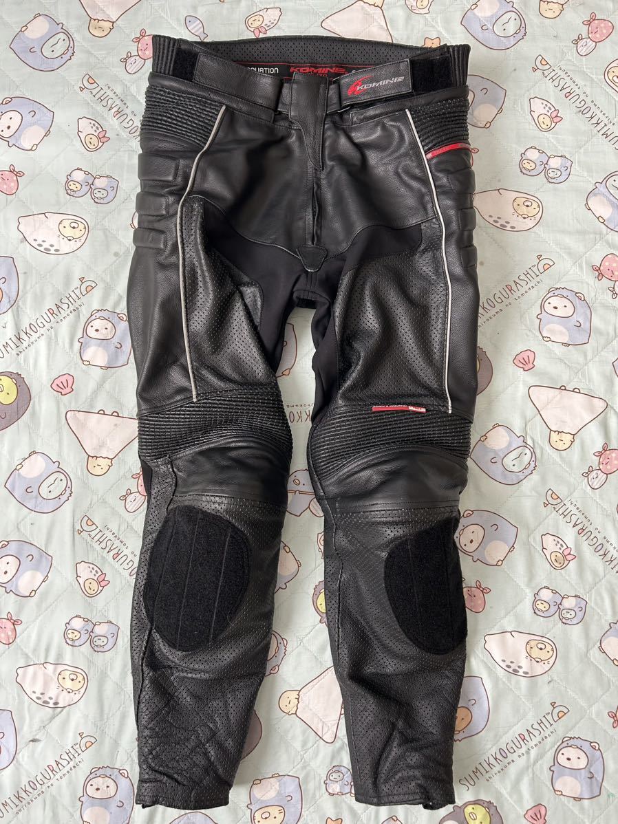 コミネ KOMINE サトゥルノ レザーパンツ 中古美品！ レザーパンツ