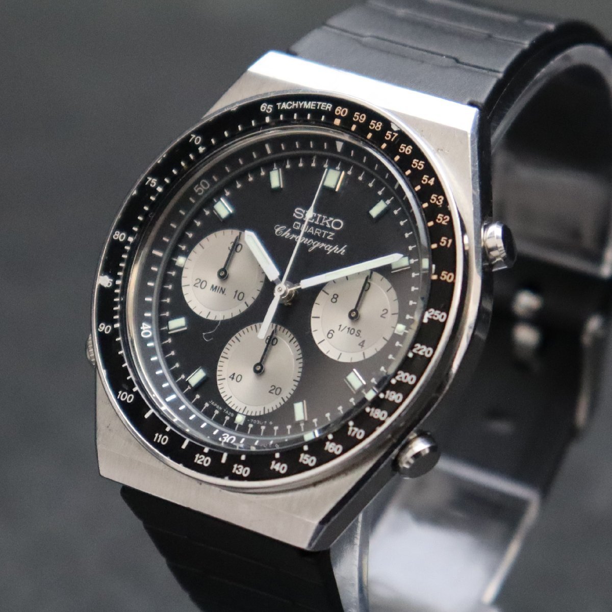 OH済 電池新品 SEIKO Syncro Timer セイコー シンクロタイマー クロノ 