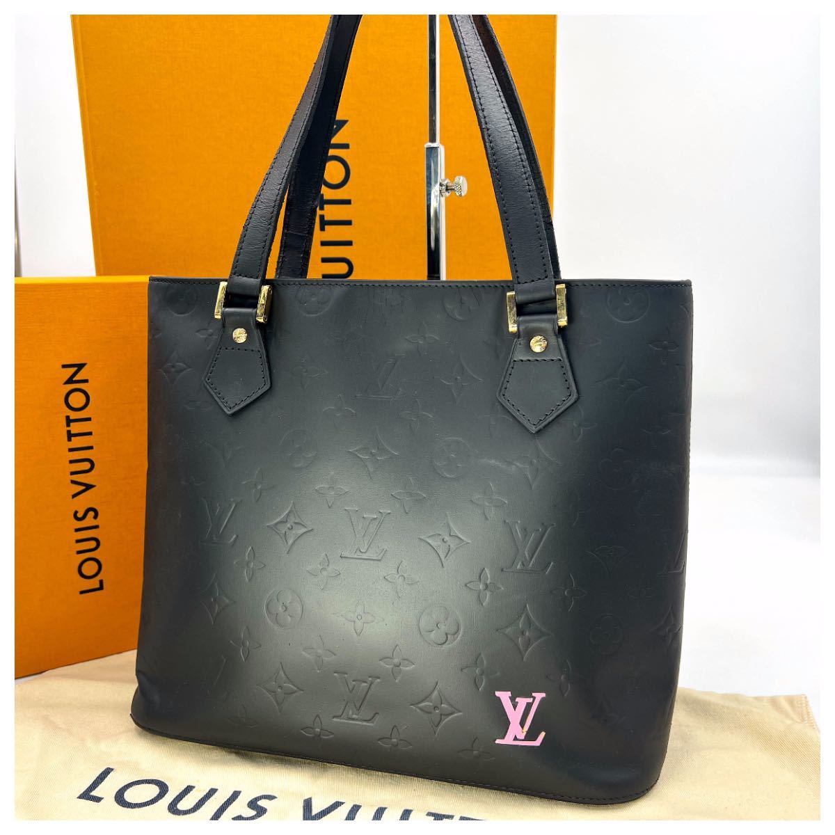 1円 Louis Vuitton ルイヴィトン ヴェルニ ヒューストン ネイビー 4