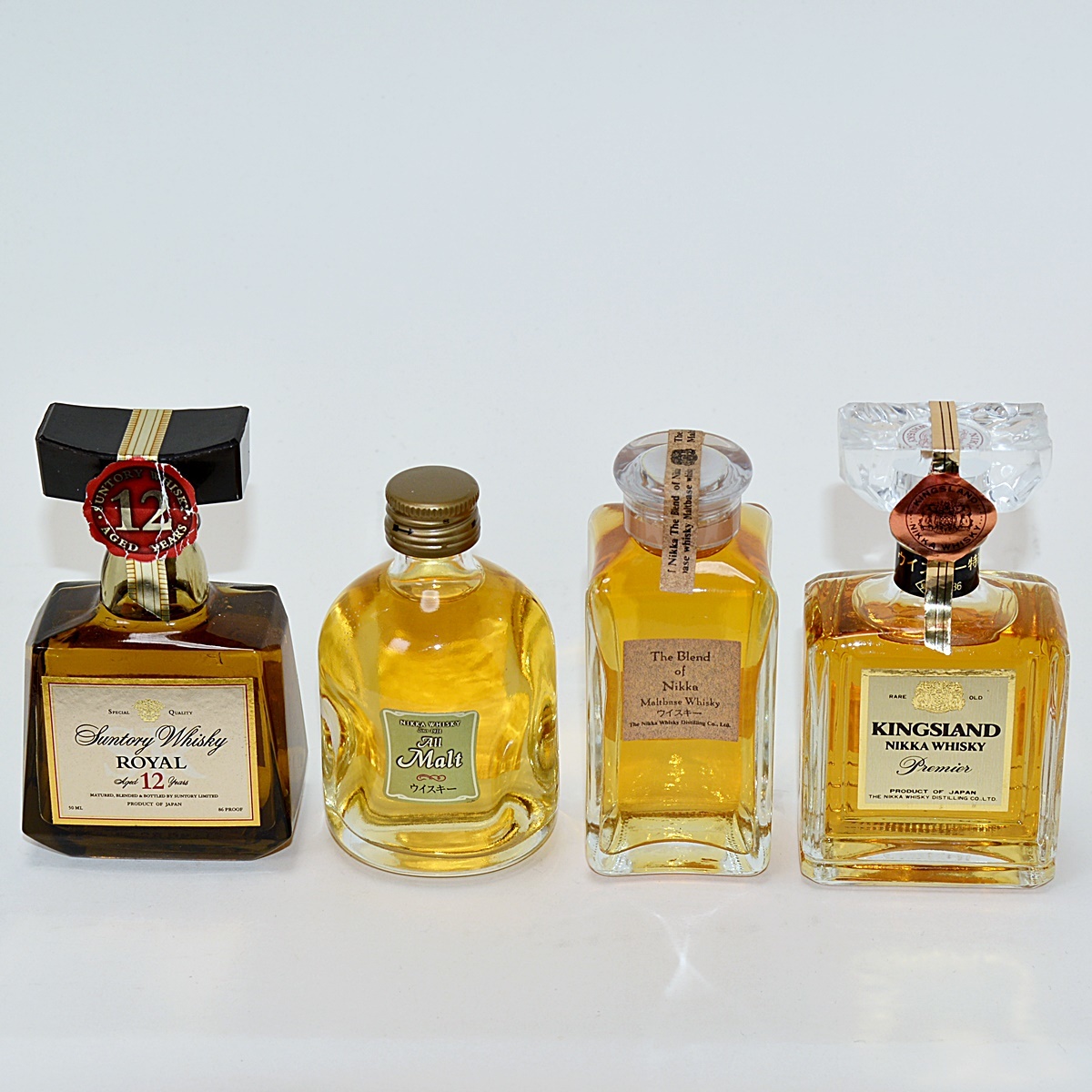 ミニボトル6本セット ローヤル各種 クレスト XO ミニボトル6本セット
