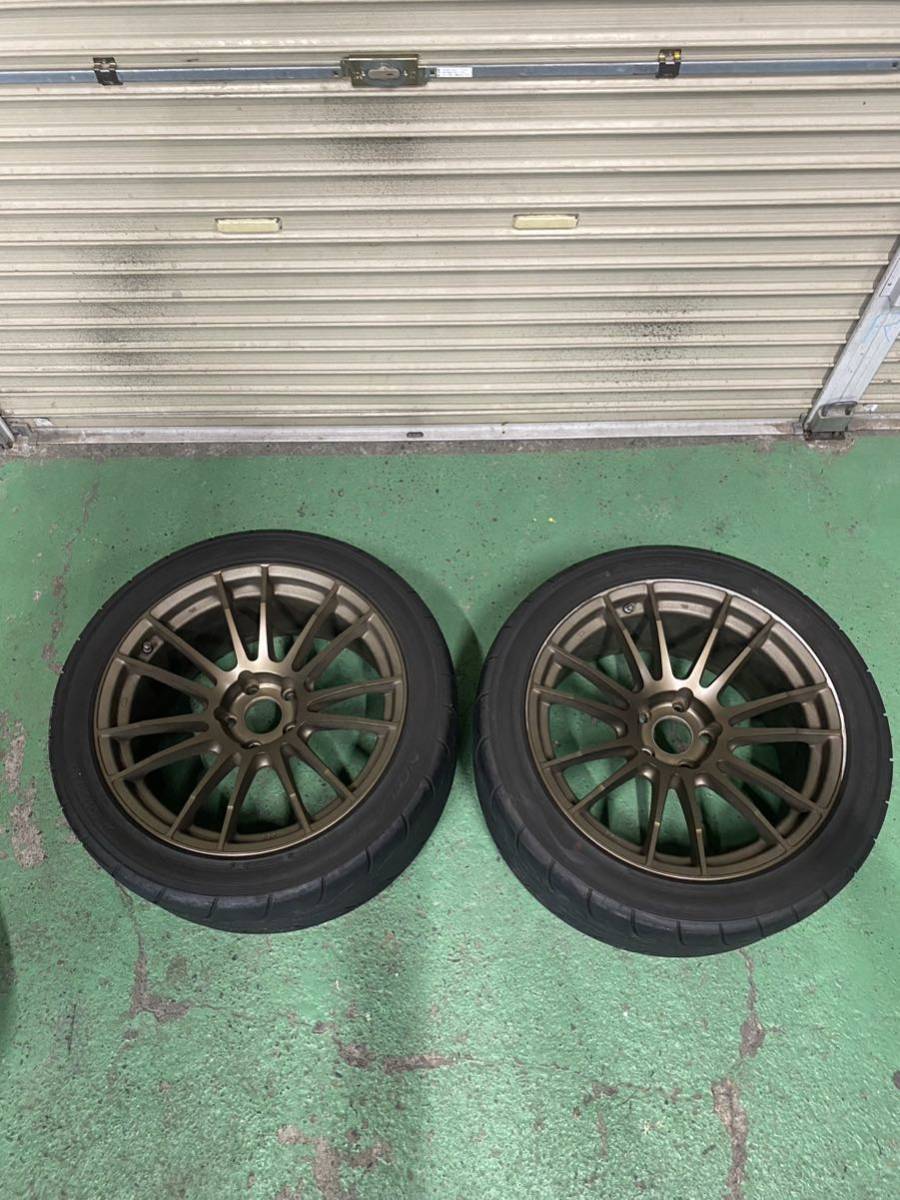○中古品 溝有り ZSS DG-7 18インチ 5穴 PCD114.3 GT-Rサイズ 225 35